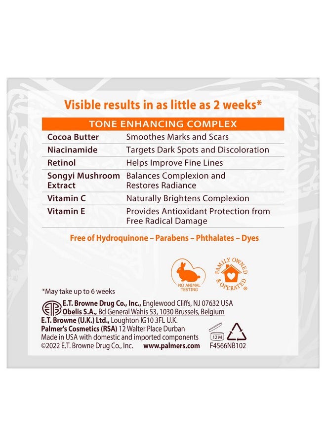 Palmer's Cocoa Butter Formula Eventone Fade Cream, Anti-Dark Spot Fade Cream with Vitamin E and Niacinamide, Helps Reduce Dark Spots & Age Spots, 2.7 Ounce
