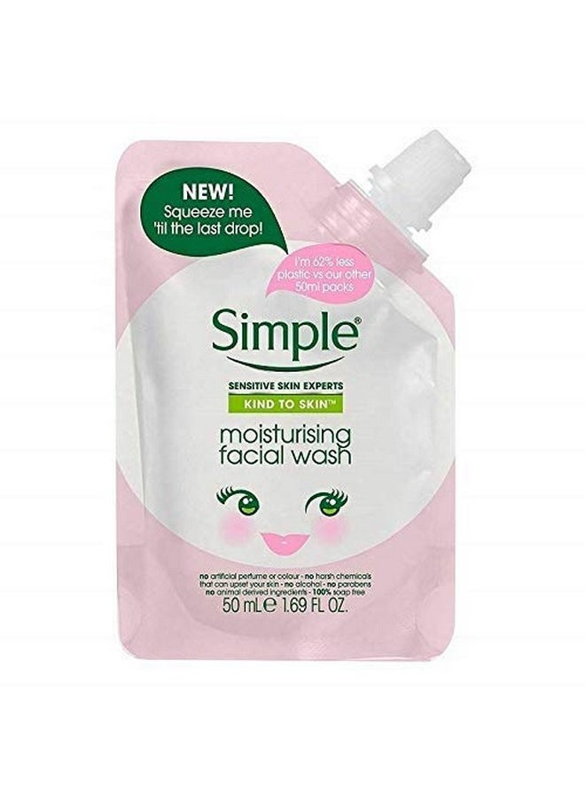 Simple Kind To Skin Moisturizing Facial Wash Squeeze Me Pouch (Travel Size)