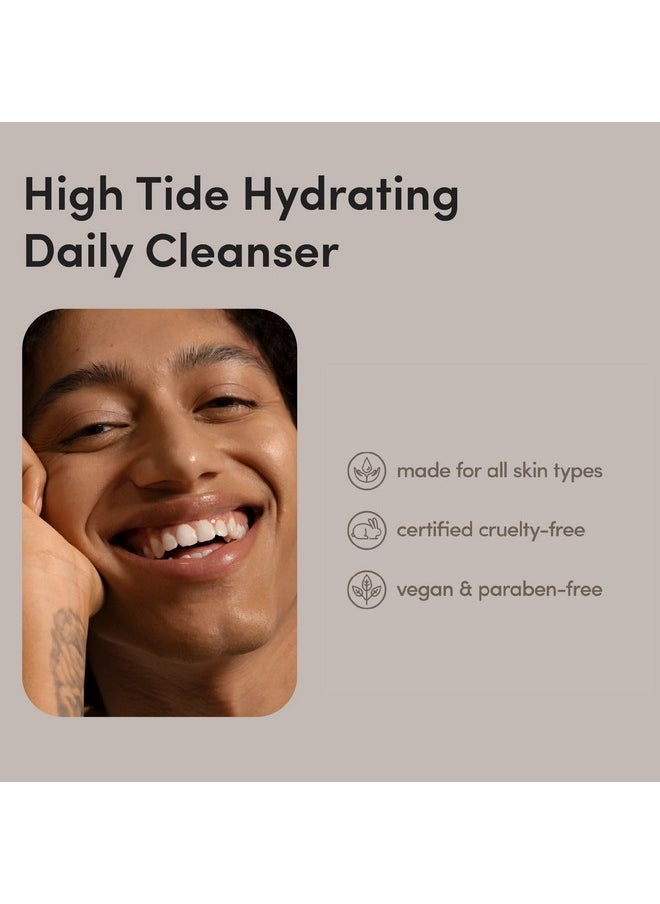 hims High Tide Hydrating Daily Cleanser for Men - Gentle Face Cleanser with Hyaluronic Acid, Squalane and Green Tea Extract - Lemongrass Field Scent