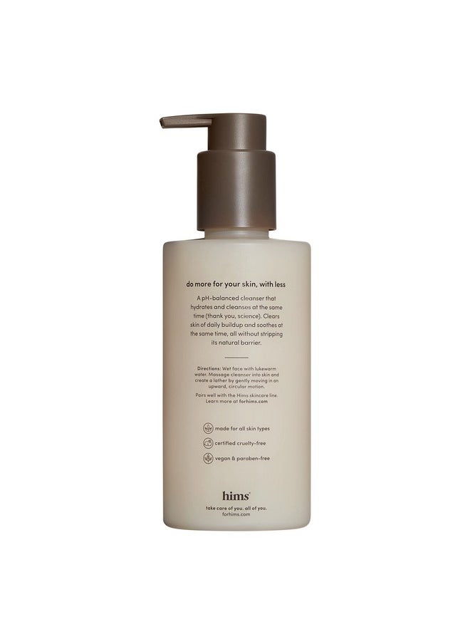hims High Tide Hydrating Daily Cleanser for Men - Gentle Face Cleanser with Hyaluronic Acid, Squalane and Green Tea Extract - Lemongrass Field Scent