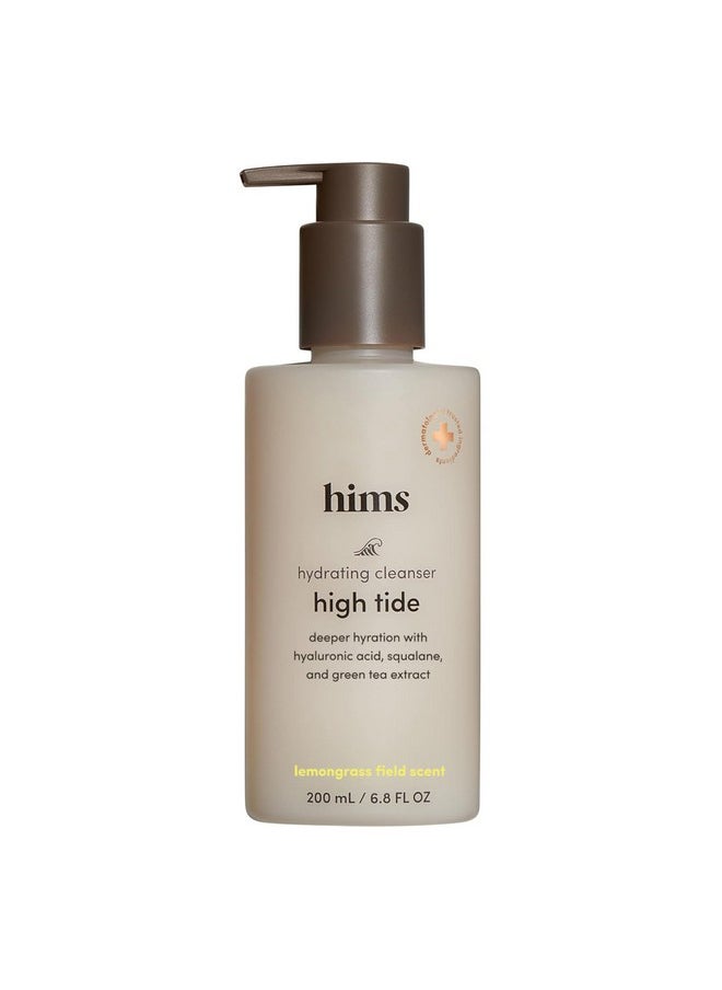 hims High Tide Hydrating Daily Cleanser for Men - Gentle Face Cleanser with Hyaluronic Acid, Squalane and Green Tea Extract - Lemongrass Field Scent