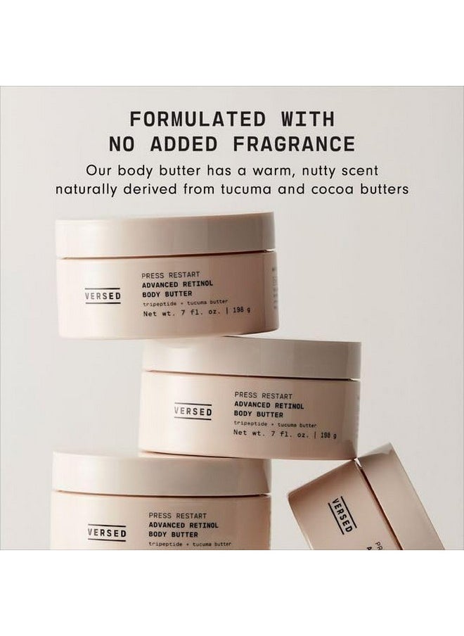 Versed Advanced Retinol Body Butter - Encapsulated Retinol Body Lotion & Skin Firming Cream - Infused with a Tripeptide & Vitamin-Rich Butters to Repair and Renew Dry Skin (7 oz)