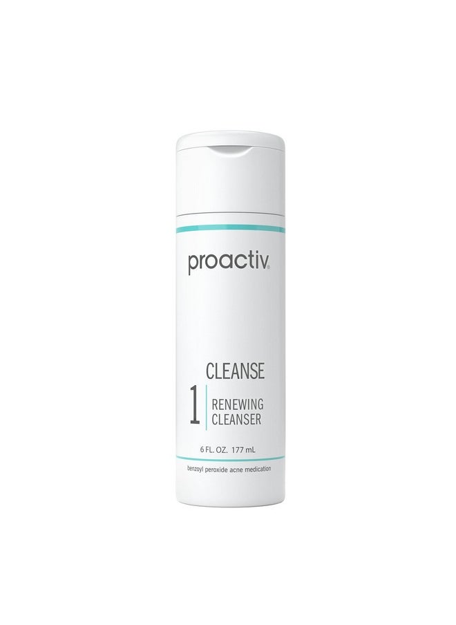 Proactiv Acne Cleanser - Benzoyl Peroxide Face Wash and Acne Treatment - Daily Facial Cleanser and Hyularonic Acid Moisturizer with Exfoliating Beads - 90 Day Supply, 6 Oz