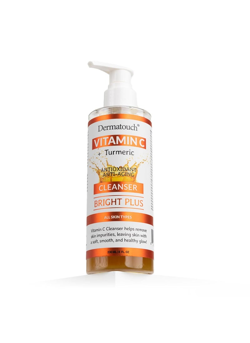 DERMATOUCH Vitamin C  Turmeric Cleanser 8 fl oz  Made in America