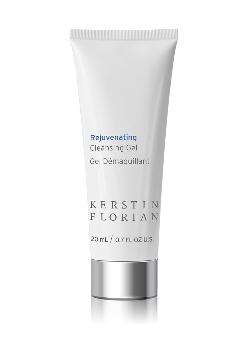 Kerstin Florian Rejuvenating Cleansing Gel  Travel Size  Gentle Face Wash Cleanser and Makeup Remover for Women  Gentle Formula Removes Dirt  Oils to Clarify and Brighten Skin 7 fl oz
