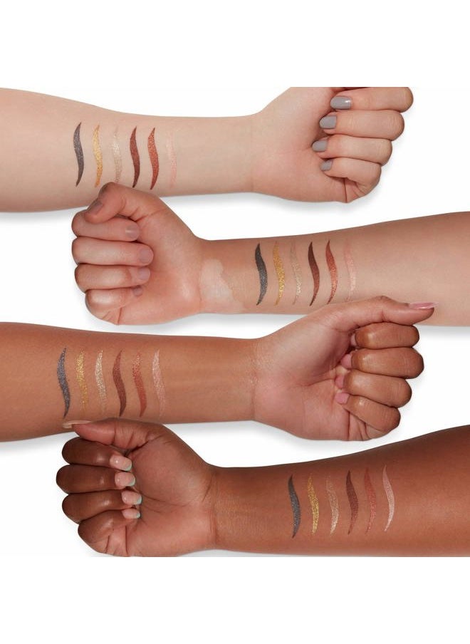 Line Play Metallic 2-in-1 Liner Shadow - Sand Burst (0.08 Fl. Oz.) Vegan, Cruelty-Free Eyeliner & Eyeshadow Duo - Line & Define Eyes with Shimmer Shades