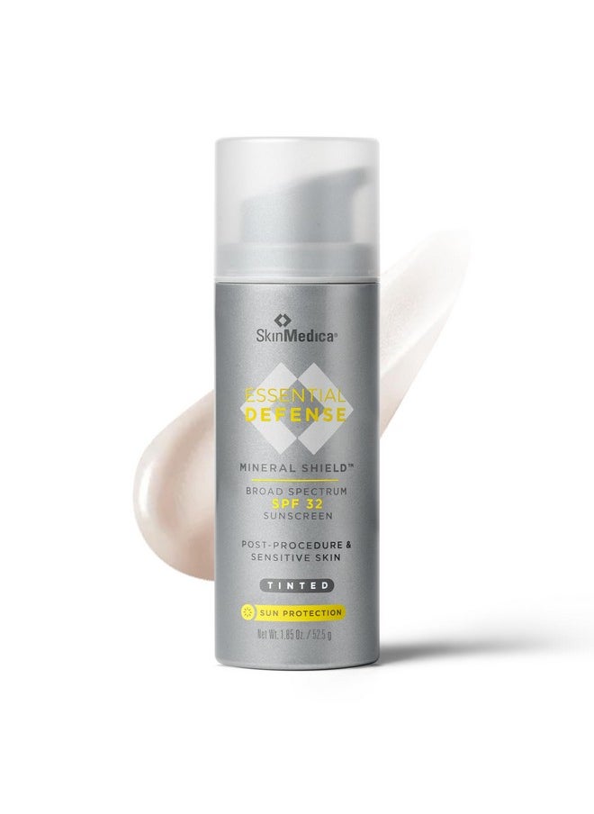 SkinMedica Essential Defense Mineral Shield SPF 32 Tinted Sunscreen for Face. This Lightweight, Facial Sunscreen is Ideal for Oily and/or Combination Skin, 1.85 Oz