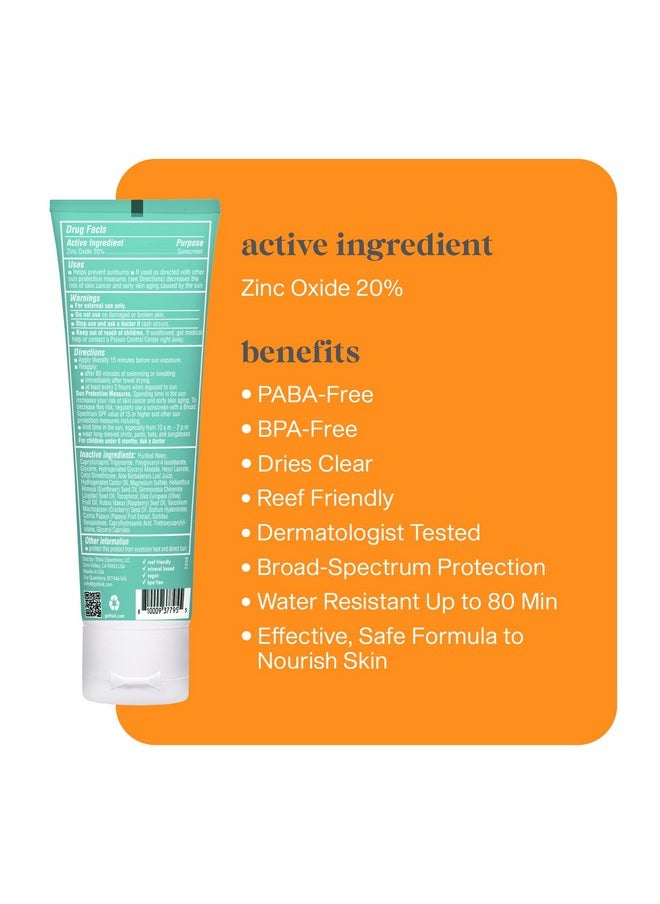 Thinkkids Mineral Sunscreen, SPF 30 Clear Zinc Oxide Sunscreen, 3 Fl Oz, Natural Reef Safe Sunscreen for Kids, Broad Spectrum UVA/UVB Sun Screen