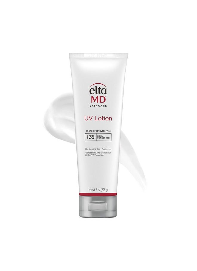 EltaMD UV Lotion Body Sunscreen, SPF 30+ Sunscreen Lotion, Made with Zinc Oxide and Hyaluronic Acid, 7.0 oz Pump