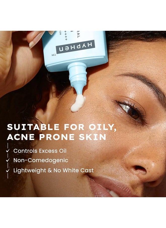 Sun Milk 100% Mineral Sunscreen Spf 50 Pa++++ Uv+ Bluelight Protection, 25% Nano Zinc Oxide | Sensitive, Acne Prone & Oily Skin, Water Resistant Sun Protect | Sunscreen For Oily, Dry Skin | Water Suncreen, Korean Sunscreen | Removes Excess Oil And Dirt | For Women And Men - 50 Ml