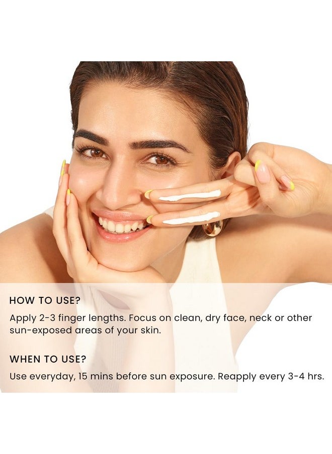 All I Need Sunscreen Spf 50 Pa ++++ | Lightweight Sun Cream That Moisturizes & Leaves No White Cast | Uva & Uvb Sun Protection & Blue Light Protection | Niacinamide, Ceramide Mineral Sunscreen Spf 50 For Women And Men | Rich In Anti-Oxidants | Korean Sunscreen For Dry, Oily, All Skin Types | 50Ml