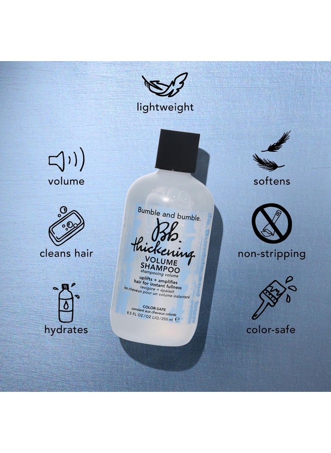 Bumble and bumble. Thickening Volumizing Shampoo | For Instant Fullness | Moisturizing | Color Safe | Straight to Wavy, 8.5 Fl Oz
