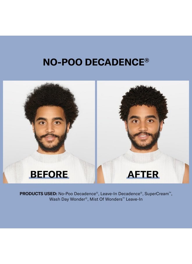 DevaCurl No-Poo Decadence Zero Lather Cleanser for Ultra-Rich Moisture, Green Oasis, 12 fl. oz.