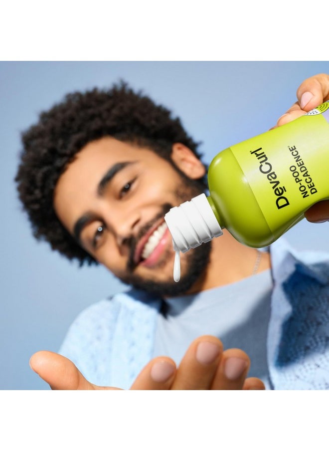 DevaCurl No-Poo Decadence Zero Lather Cleanser for Ultra-Rich Moisture, Green Oasis, 12 fl. oz.