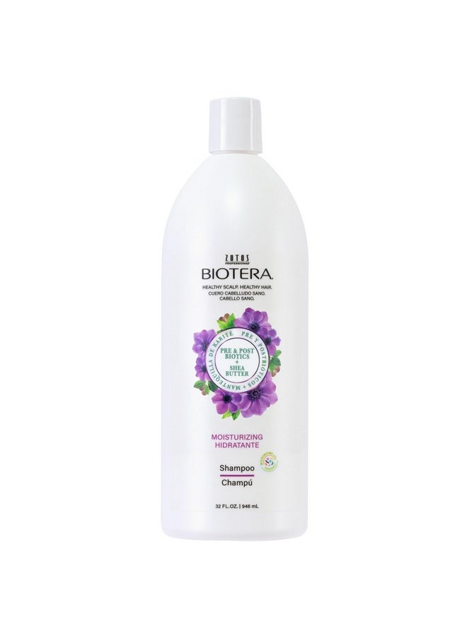 Biotera Moisturizing Shampoo | Hydrates & Moisturizes Dry, Medium, Fine Hair | Microbiome Friendly | Vegan & Animal Test Free | Paraben Free | Color-Safe | 32 Fl Oz