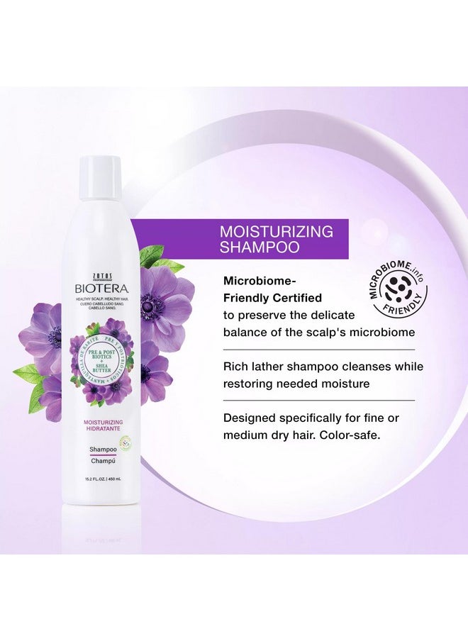 Biotera Moisturizing Shampoo | Hydrates & Moisturizes Dry, Medium, Fine Hair | Microbiome Friendly | Vegan & Animal Test Free | Paraben Free | Color-Safe | 32 Fl Oz