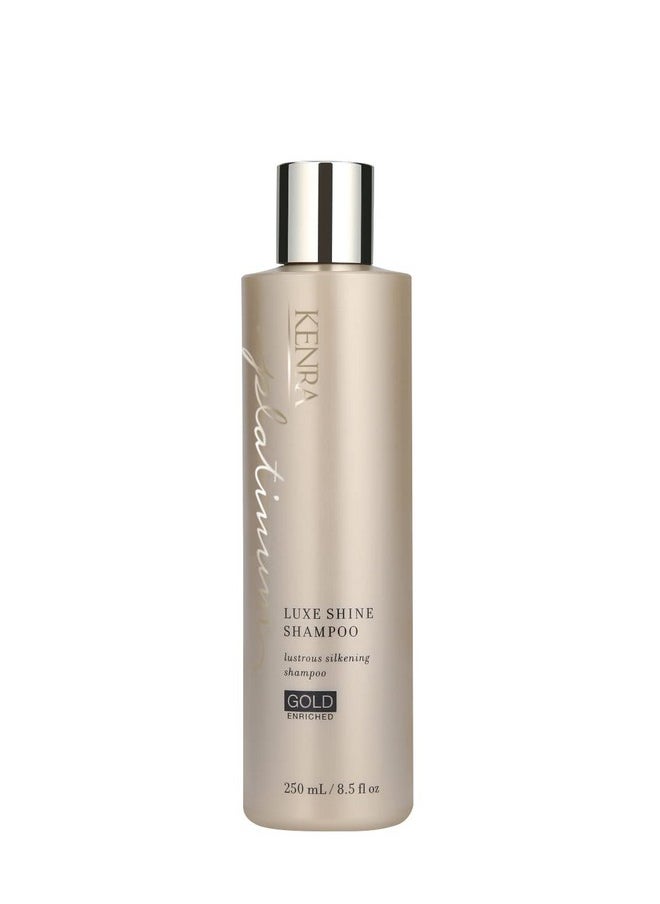 Kenra Platinum Luxe Shine Shampoo | Gold Enriched | Lustrous Silkening Shampoo | Transforms Dull And Lifeless Strands To Glamorous And Full-Bodied Hair | All Hair Types | 8.5 fl. Oz