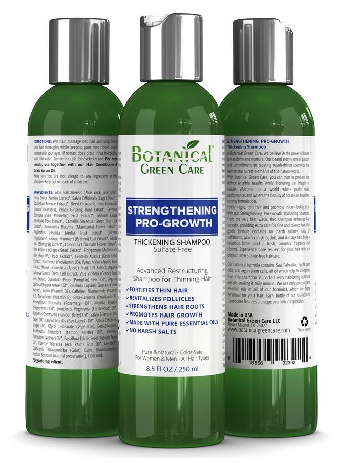 Strengthening Pro-Growth Shampoo, Hair Loss Therapy. Thickening Shampoo for Thinning Hair, Hair Loss Shampoo