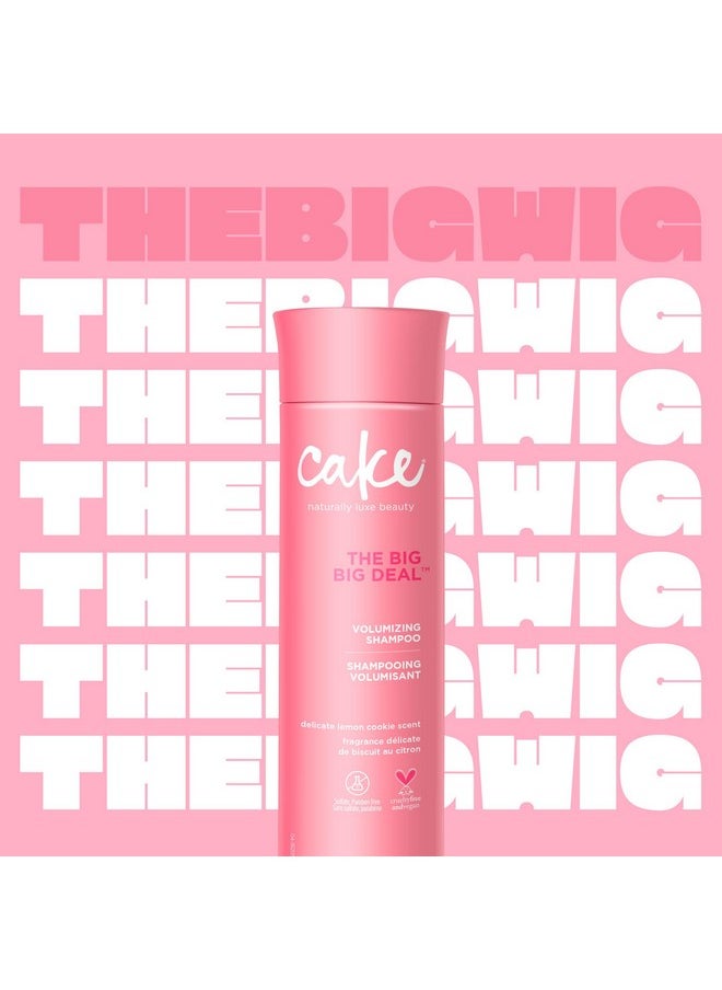 Cake Beauty Volumizing Shampoo, The Big Big Deal- Body Boosting & Weightless Cleansing - With Aloe Vera Rice & Soy Protein - For All Hair Types - 10 Fl Oz / 295 ml