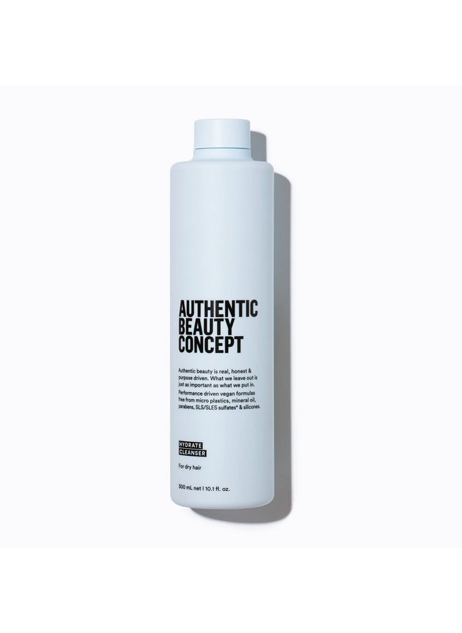 Authentic Beauty Concept Hydrate Cleanser | Moisturizing Cleansing Shampoo | Normal To Dry or Curly Hair | Vegan & Cruelty-free | Sulfate-free | 10.1 fl. oz.