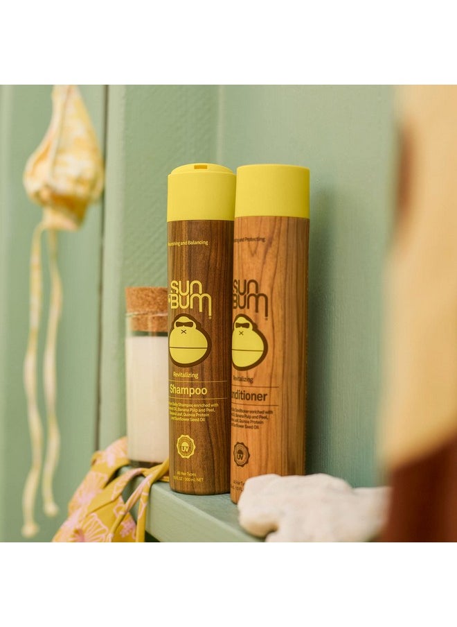 Sun Bum Revitalizing Shampoo | Vegan and Cruelty Free Hydrating, Moisturizing and Shine Enhancing Hair Wash | 10 oz