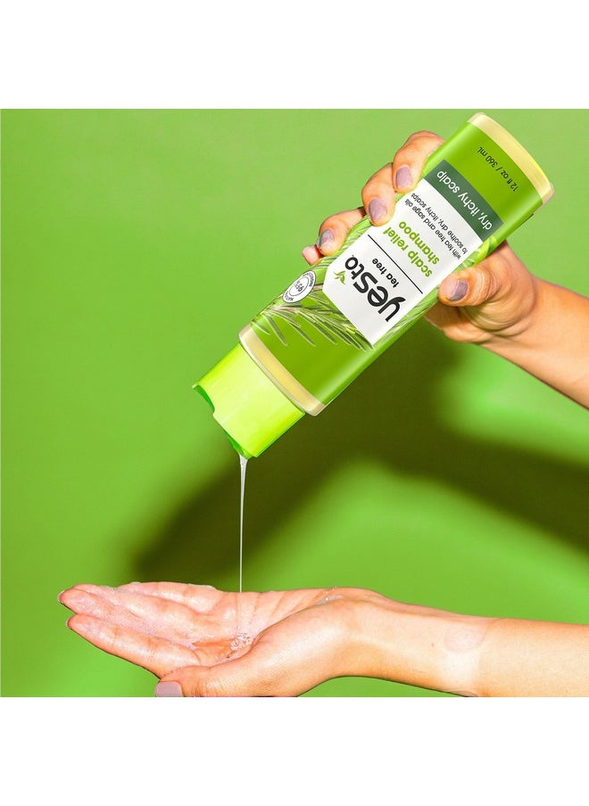 Yes To Tea Tree Shampoo with pH Balancing Formula, Nourishing Sage Oil, for Dry, Itchy Scalp Relief, Natural, Vegan & Cruelty Free, 12 Fl Oz