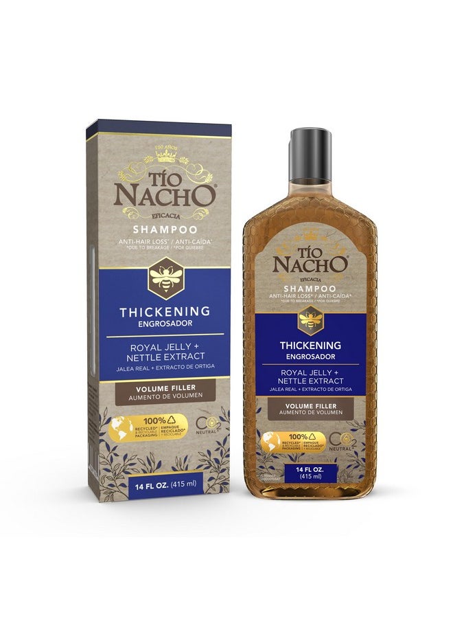 Tio Nacho Anti Hair Loss Thickening Volume Filler Shampoo with Royal Jelly & Rosemary, Volumizing & Body-Boosting Hair Care, 14 Fluid Ounces