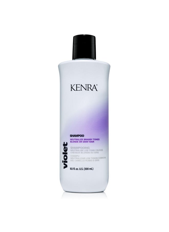 Kenra Violet Shampoo | Eliminates Brassy Tones | Purple Pigment + Deposit | Neutralizes Yellow | Moisturizes Processed Hair | Enhances Vibrancy of Blonde or Gray Hair | Color Safe | 10.1 fl. oz.