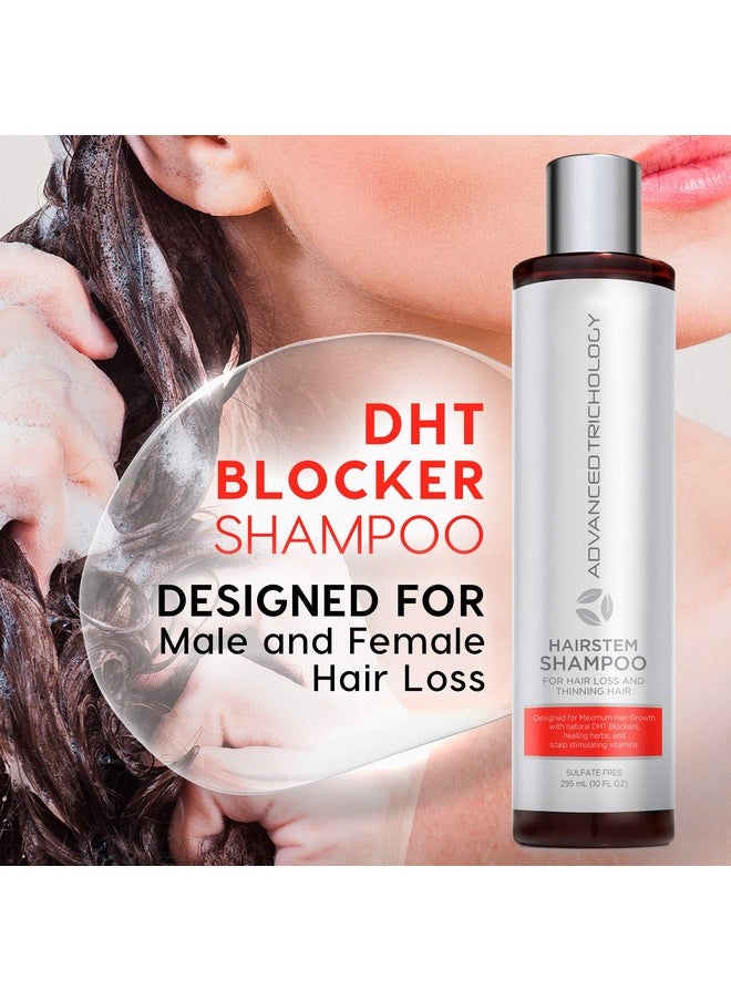 HairStem DHT Blocker Hair Growth Shampoo Products with Biotin, Saw Palmetto - Clinically Developed - Hair Loss Products Treatments- 10oz