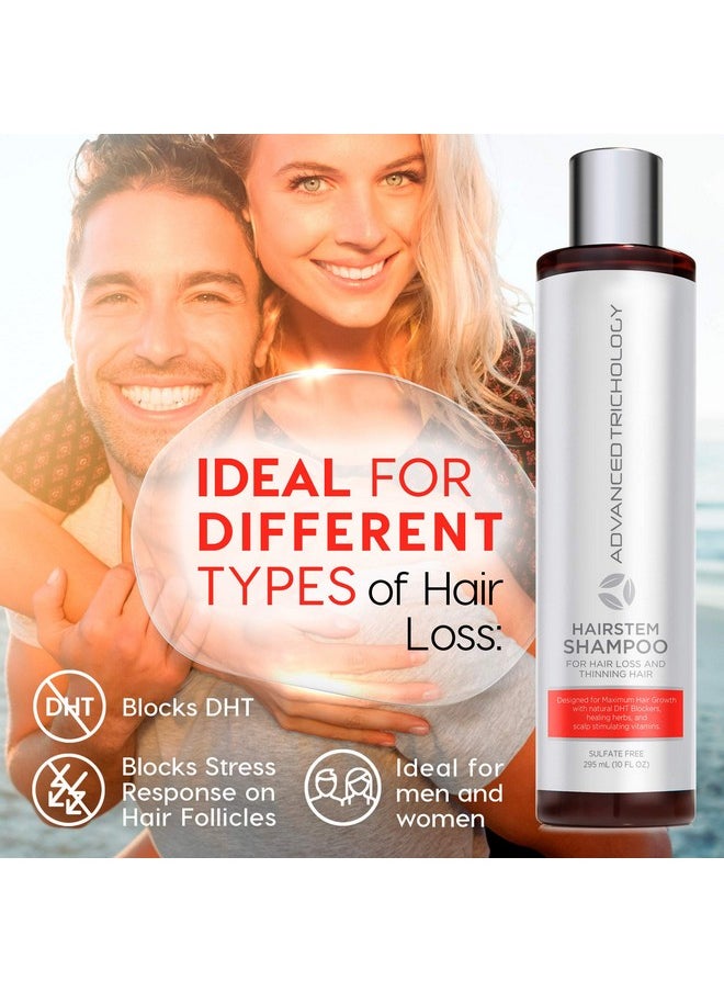 HairStem DHT Blocker Hair Growth Shampoo Products with Biotin, Saw Palmetto - Clinically Developed - Hair Loss Products Treatments- 10oz