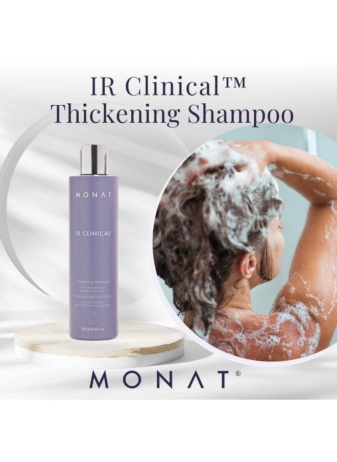 MONAT IR Clinical Thickening Shampoo - Hair Volumizing Shampoo for Dense Thick Hair - Thickening Shampoo Crafted from Powerful Blend of Natural Ingredients - With Rosemary & Mint And Pea Extract