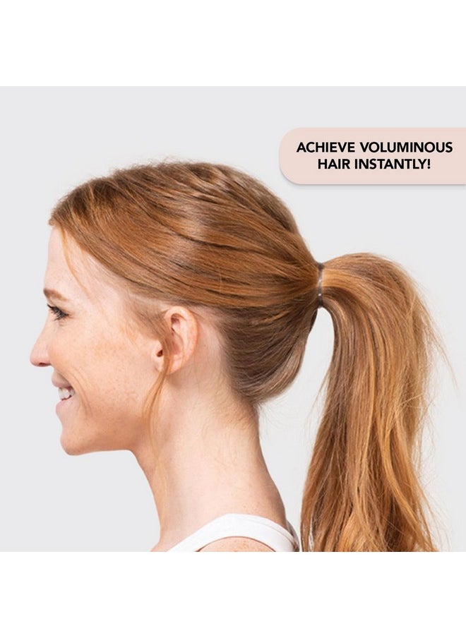 Kitsch PonyFull Blonde Hair Volumizing Tool - 1 Pc Hair Volume Enhancer that Instantly Lifts Your Ponytail - Ideal for Thin Hair and Cheer Ponytail Bump | Includes 3 No Snag Elastic Hair Ties