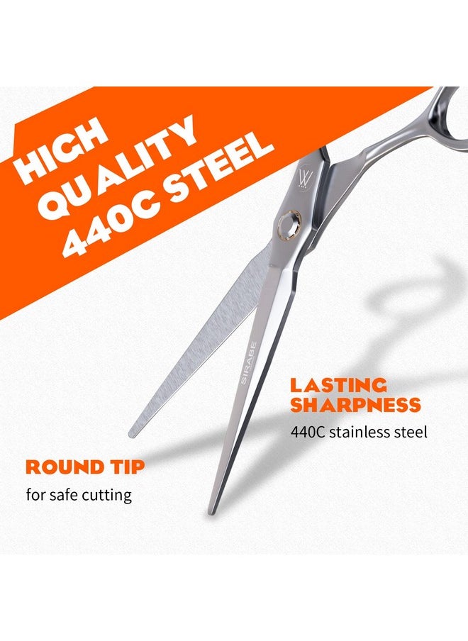 Sirabe HIGH-END Professional Hair Scissors Shears, Ultra Sharp Blades for Precise Cutting, Hair Cutting Scissors Barber Shears Haircut Scissors, Made of 440C Stainless Steel for Salon Hairdressing