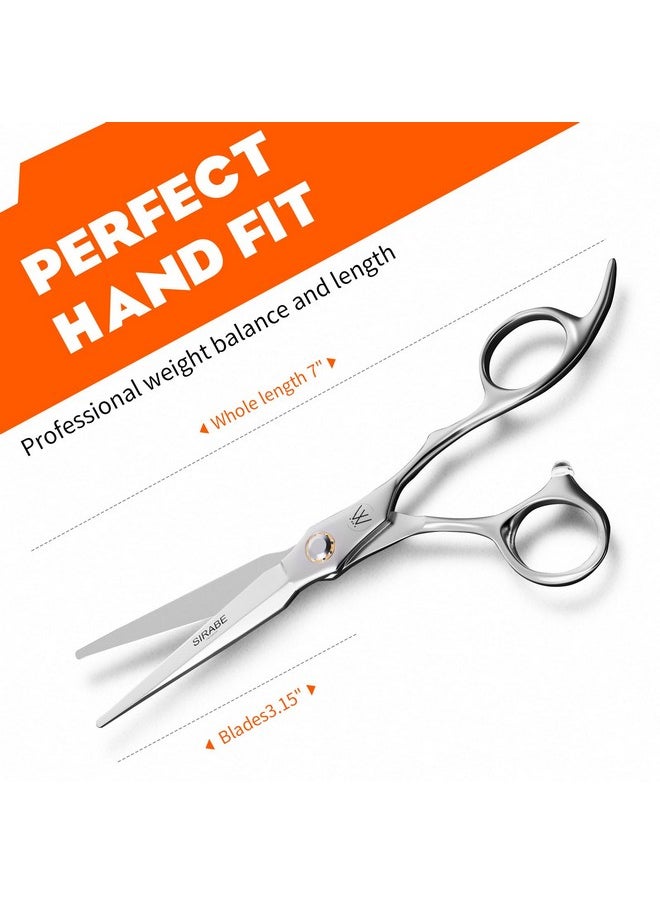 Sirabe HIGH-END Professional Hair Scissors Shears, Ultra Sharp Blades for Precise Cutting, Hair Cutting Scissors Barber Shears Haircut Scissors, Made of 440C Stainless Steel for Salon Hairdressing