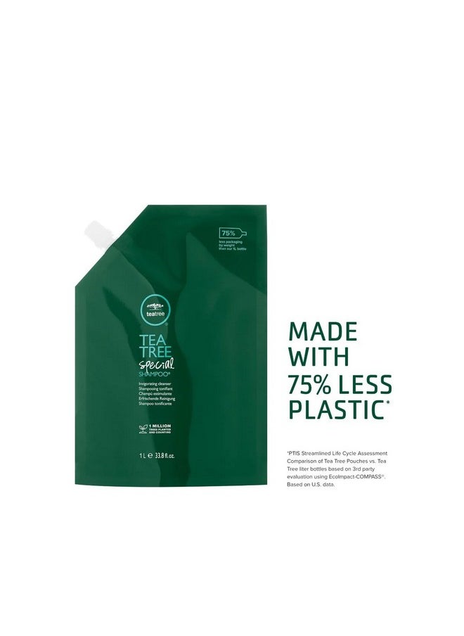 Tea Tree Special Shampoo, Deep Cleans, Refreshes Scalp, For All Hair Types, Especially Oily Hair, 33.8 fl. oz.