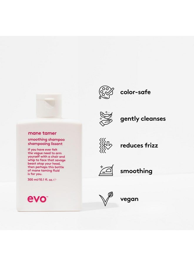 EVO Mane Tamer Smoothing Shampoo - Cleans, Smooths, & Strengthens Hair - Reduces Frizz - 300ml / 10.1fl.oz - 300ml / 10.1fl.oz
