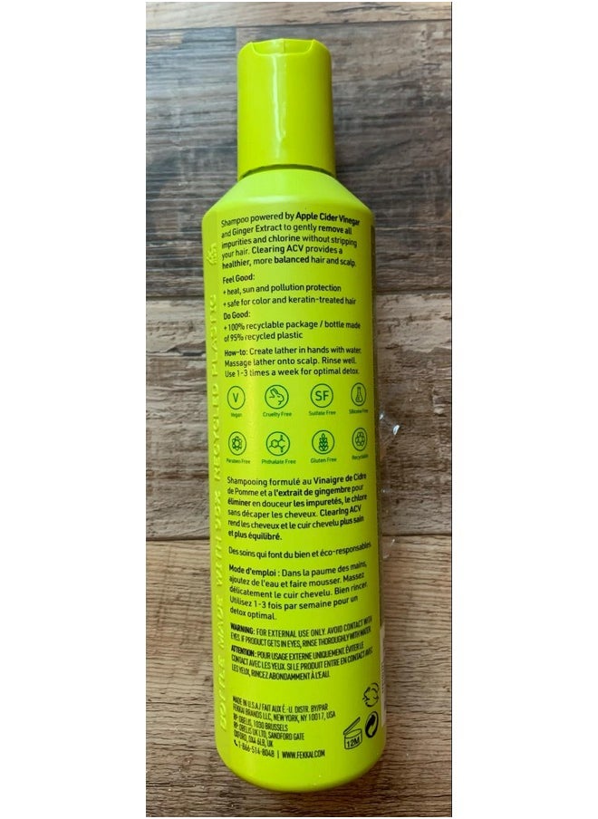 Fekkai Apple Cider Detox Shampoo - 8.5 oz - Deeply Cleanses & Removes Visible Build-Up - Free of Sulfates, Parabens, Phthalates - Vegan, Cruelty-Free