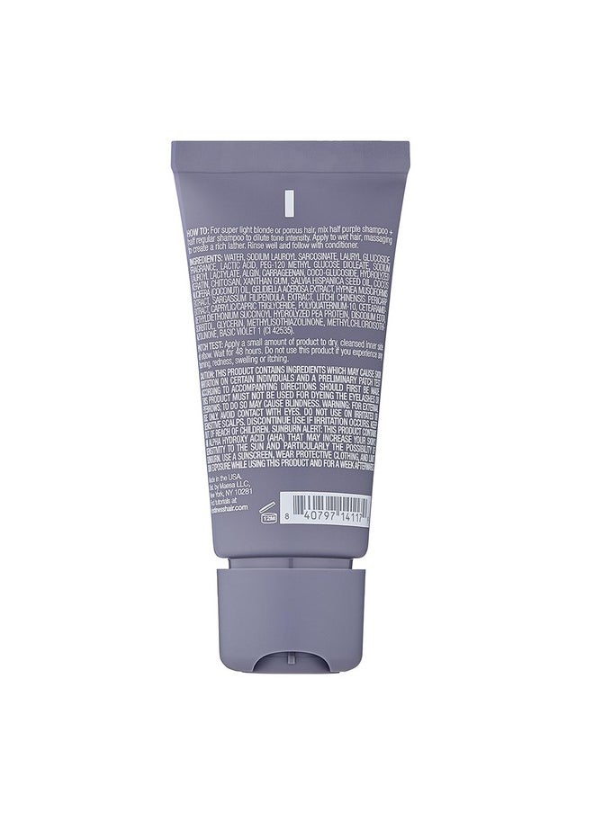 Kristin Ess Hair The One Purple Shampoo Mini Travel Size - Toning for Blonde Hair - Neutralizes Brass + Yellow Tones, Shine Restoring, Sulfate, Silicone and Paraben Free, Color Safe + TSA-Approved