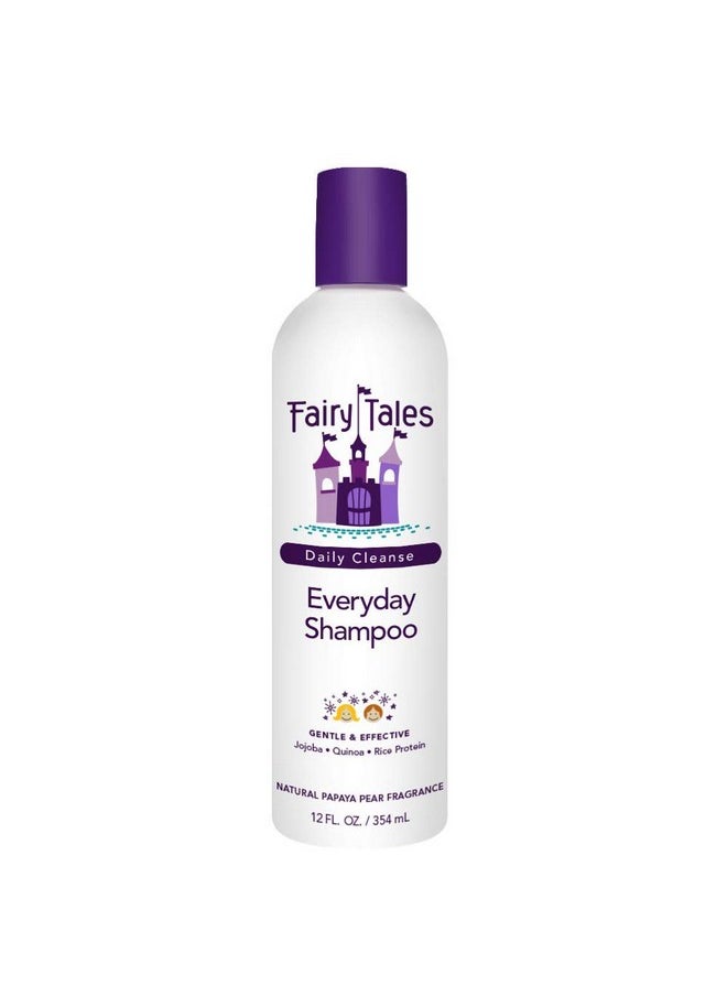 Fairy Tales Daily Cleanse Everyday Kids Shampoo - Gentle Natural Defining Shampoo, Tangle Free, Moisturizing and Hydrating Formula, Paraben Free - 12 oz