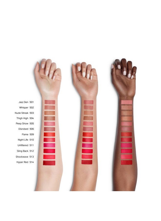 ModernMatte Powder Lipstick, Shock Wave 513 - Full-Coverage, Non-Drying Matte Lipstick - Weightless, Long-Lasting Color - 8-Hour Coverage