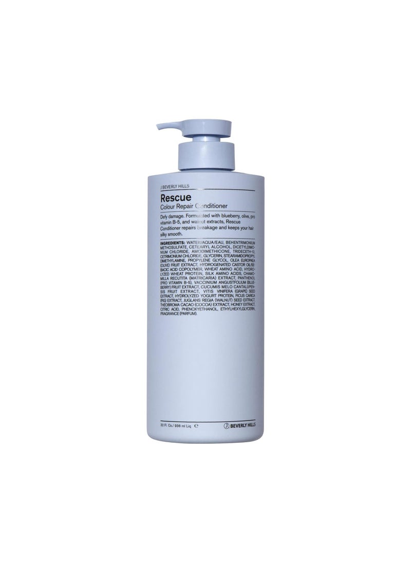 J Beverly Hills Blue Rescue Colour Repair Conditioner with Omega 3 Oil for Damaged Hair 3 Oz 12 Oz 32 Oz