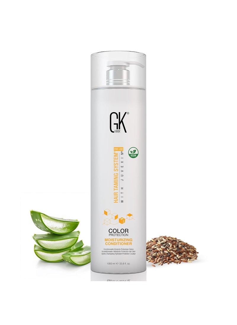 GK HAIR Global Keratin Moisturizing Conditioner 1000ml338 Fl Oz for Hydrating Color Protection Dry Damage Curly Frizzy Color Treated Hair Repair Organic Paraben Sulfate Free All Hair Types