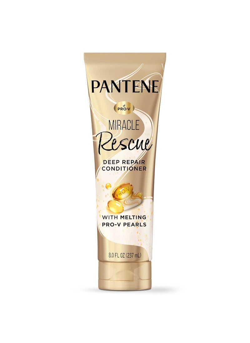 Pantene Miracle Rescue Deep Conditioner  Melting ProV Pearls for Dry Damaged or ColorTreated Hair Softens and Repairs 80 oz