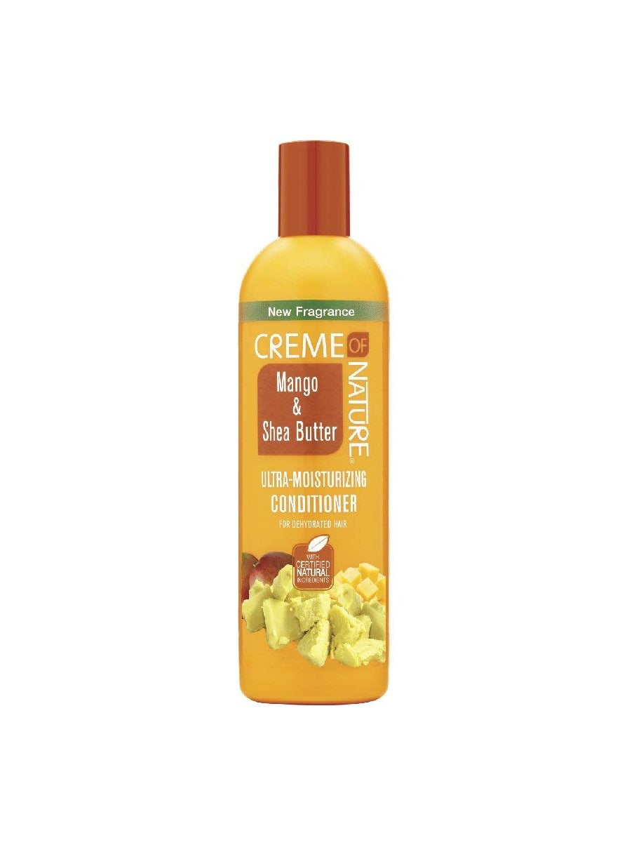 Conditioner with Mango  Shea Butter by Creme of Nature Ultra Moisturizing for Dry Dehydrated Hair 12 Fl Oz