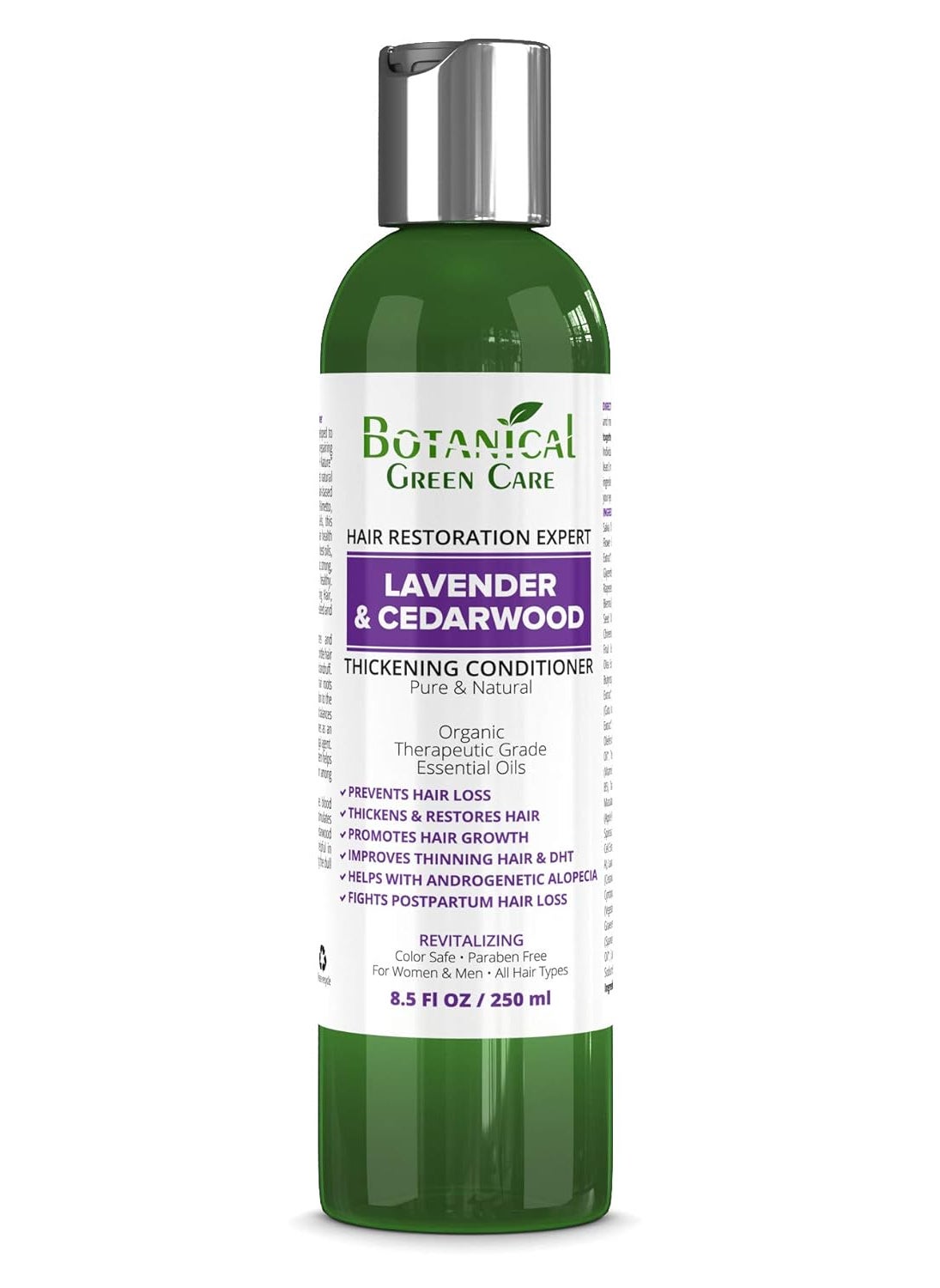 Botanical Green Care Lavender  Cedarwood CONDITIONER  Thickening Hair Growth Strengthening Conditioner for Thinning Hair Color Safe