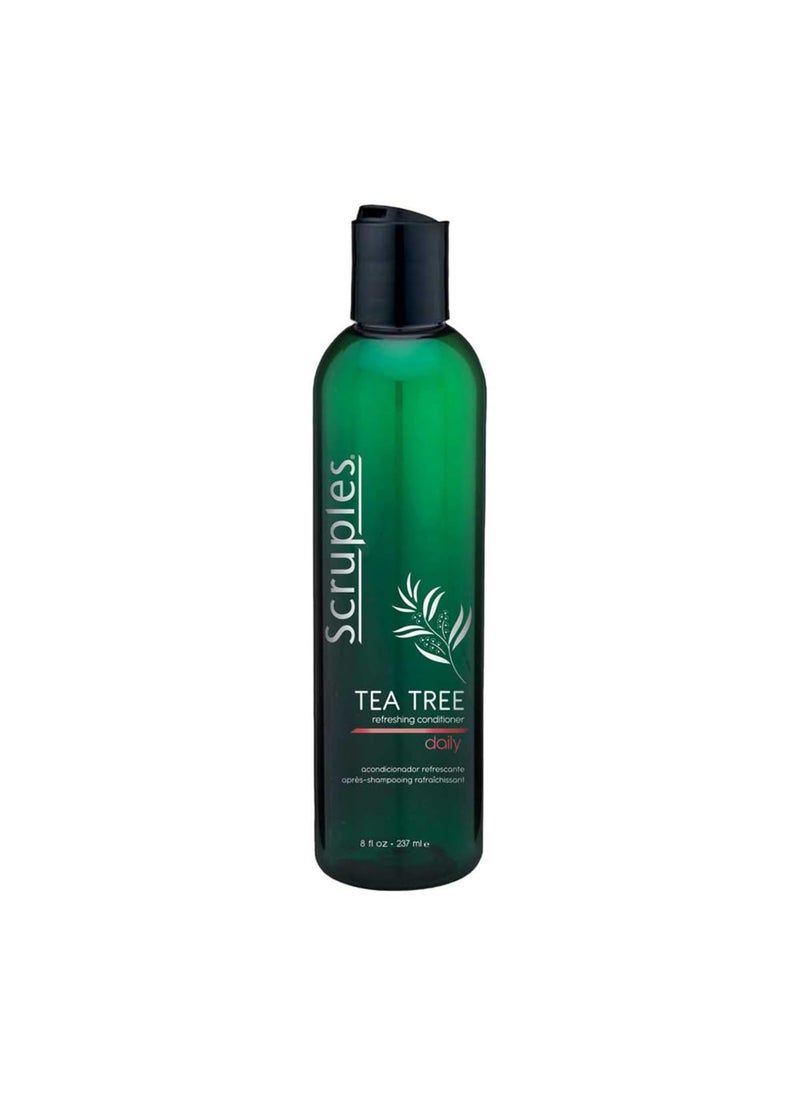 Scruples Tea Tree Conditioner  Refreshing Hair Conditioner with Jojoba Oil  Hydrolyzed Keratin for Frizz Control  Damage Reduction  Improves Shine and Moisturizes Dry Brittle Hair 8oz
