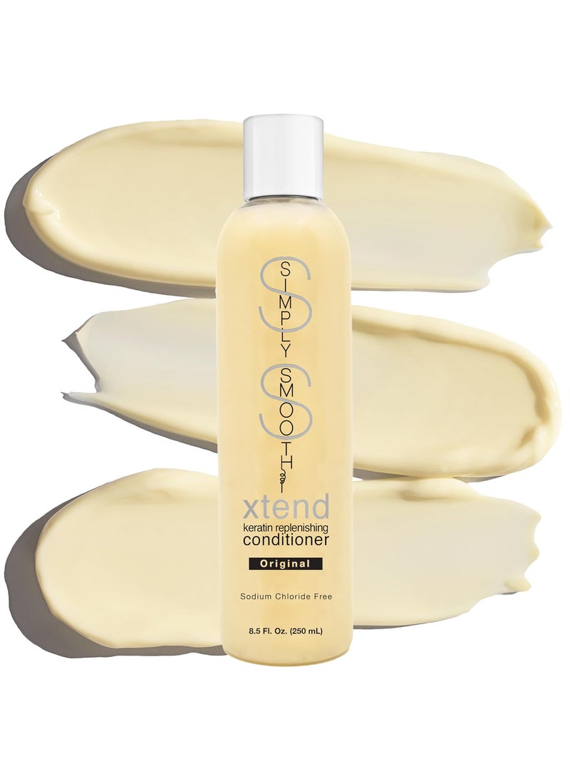 SIMPLY SMOOTH Xtend Keratin Replenishing Original Conditioner Keratin  Collagen Infused Daily Moisturizer For All Hair Types Restore Depleted Keratin To Strengthen  Enhance Shine 85 Oz