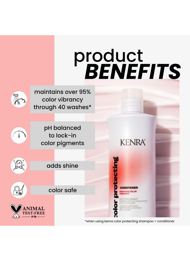 Kenra Color Protecting Conditioner | Color Safe | Maintain Over 95% Color Vibrancy Through 40 Washes | Enhances Shine | pH-balancing System | Color Maintenance | All Hair Types