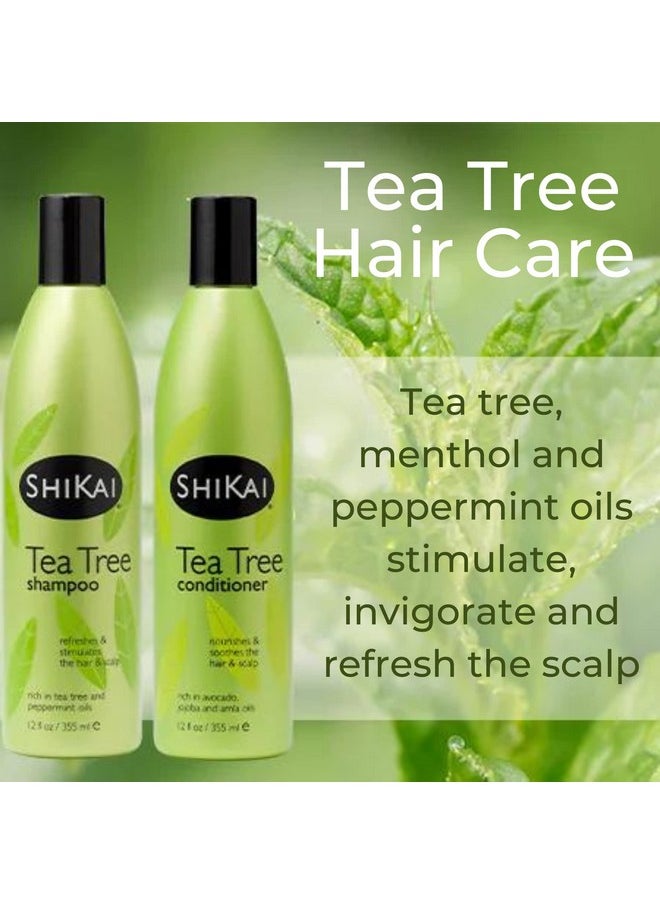 ShiKai Tea Tree Conditioner (24 oz) | Repair Hair, Refresh & Stimulate Scalp | With Revitalizing Peppermint, Tea Tree & Hydrating Jojoba Oil