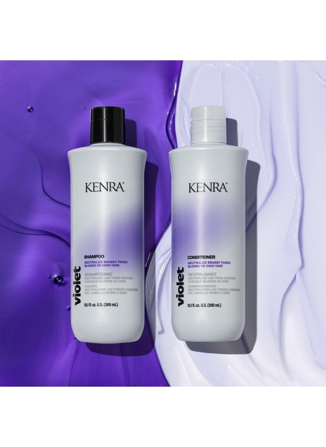 Kenra Violet Conditioner | Eliminates Brassy Tones | Purple Pigment + Deposit | Neutralizes Yellow | Moisturizes Processed Hair | Enhances Vibrancy of Blonde or Gray Hair | Color Safe
